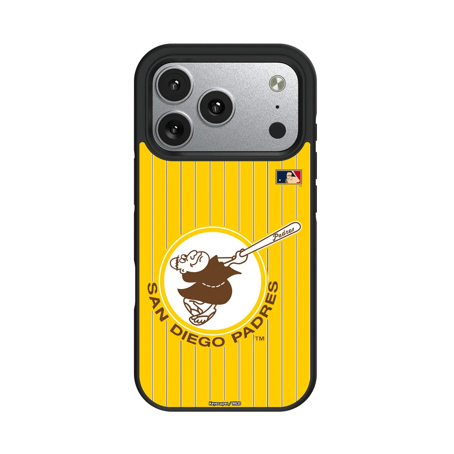 San Diego Padres 1969-1984 - Cooperstown Collection Pinstripe Bump Phone Case for Apple iPhone
