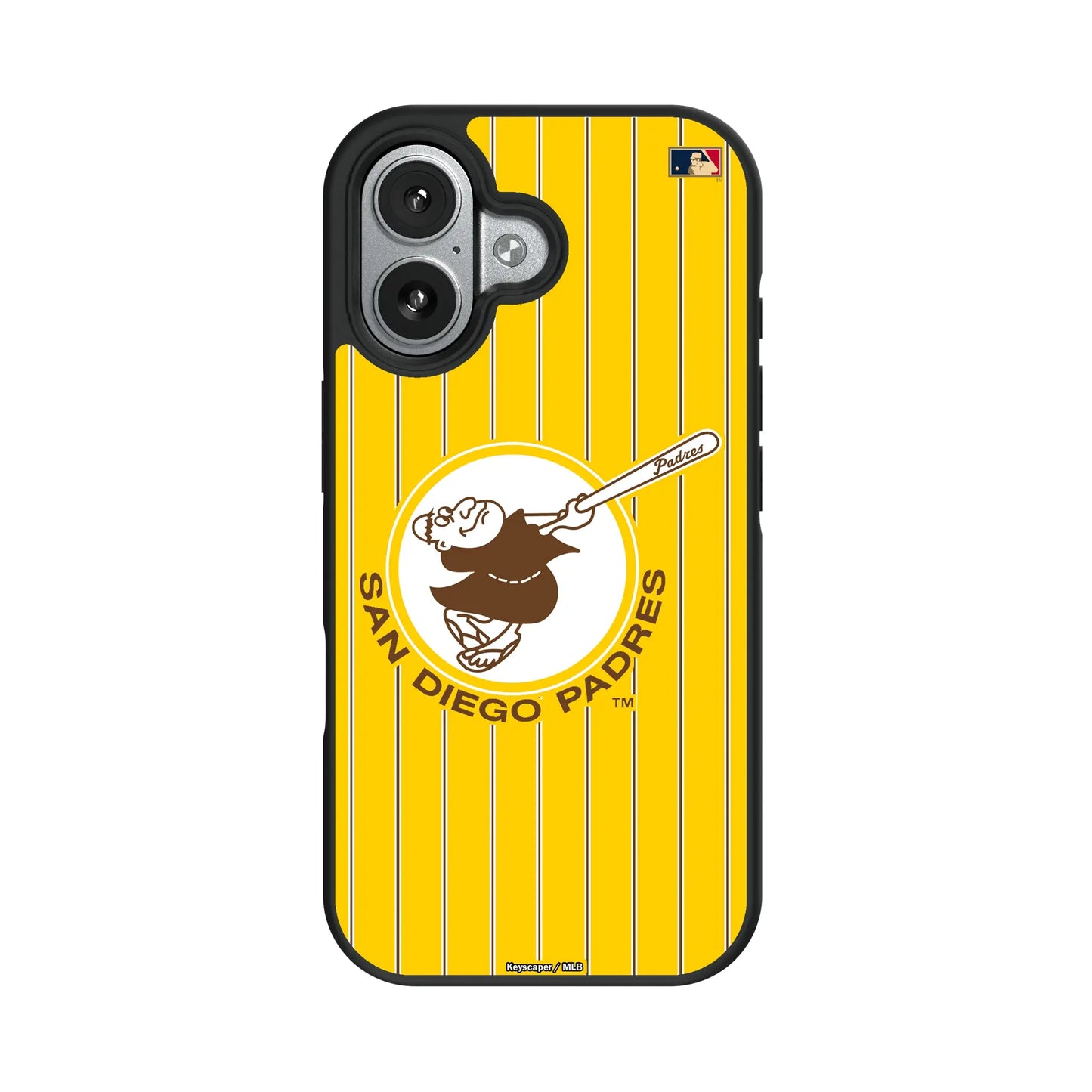 San Diego Padres 1969-1984 - Cooperstown Collection Pinstripe Bump Phone Case for Apple iPhone