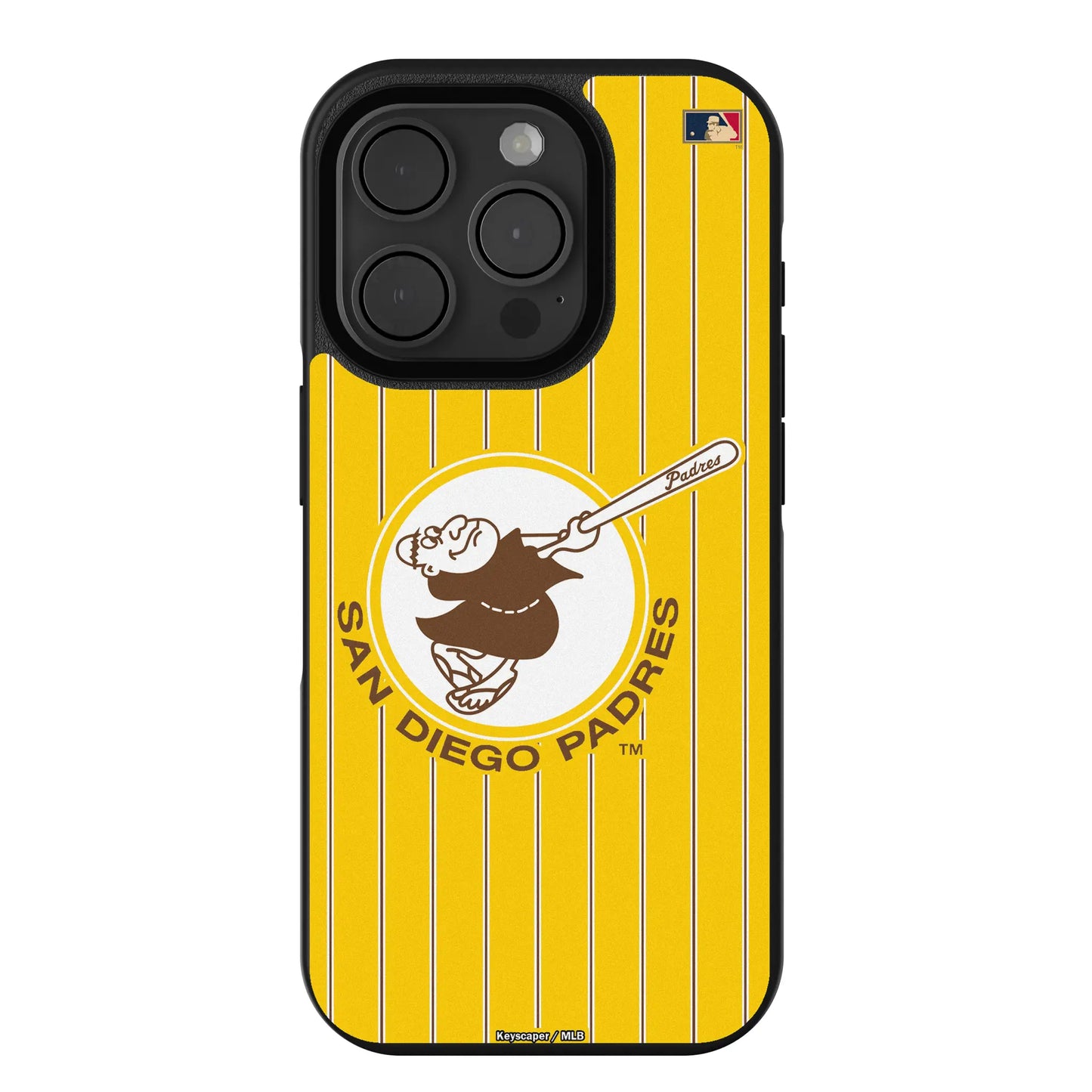 San Diego Padres 1969-1984 - Cooperstown Collection Pinstripe Bump Phone Case for Apple iPhone