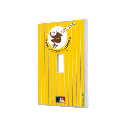 San Diego Padres 1969-1984 - Cooperstown Collection Pinstripe Hidden-Screw Light Switch Plate