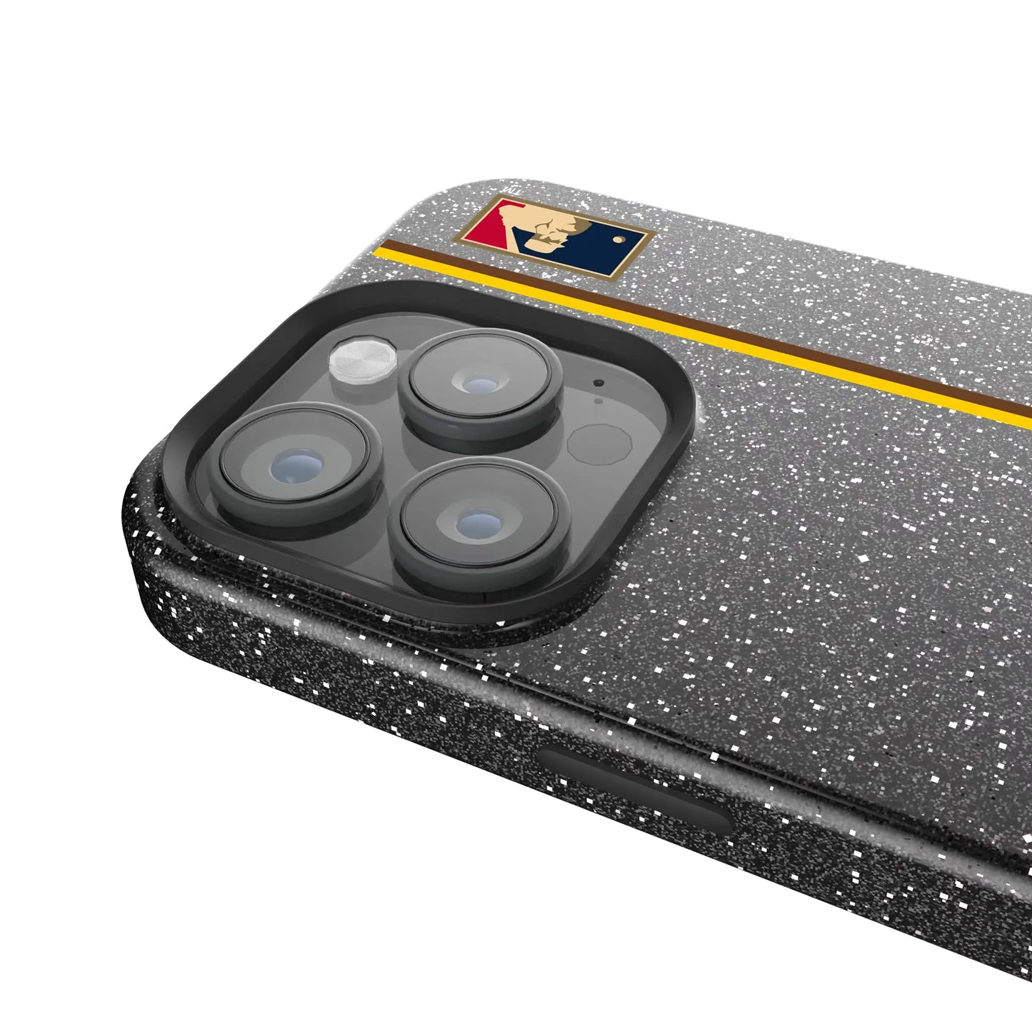 San Diego Padres 1969-1984 - Cooperstown Collection Sidebar Black Bling Phone Case for Apple iPhone