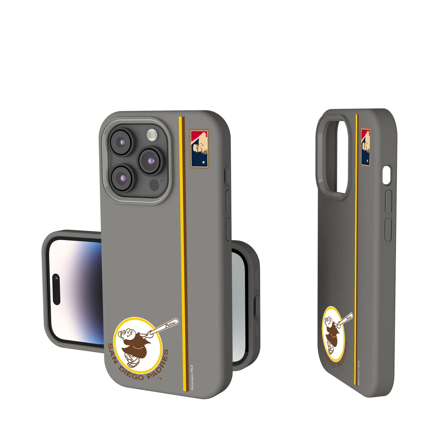 San Diego Padres 1969-1984 - Cooperstown Collection Sidebar Soft Touch Phone Case for Apple iPhone