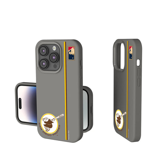 San Diego Padres 1969-1984 - Cooperstown Collection Sidebar Soft Touch Phone Case for Apple iPhone