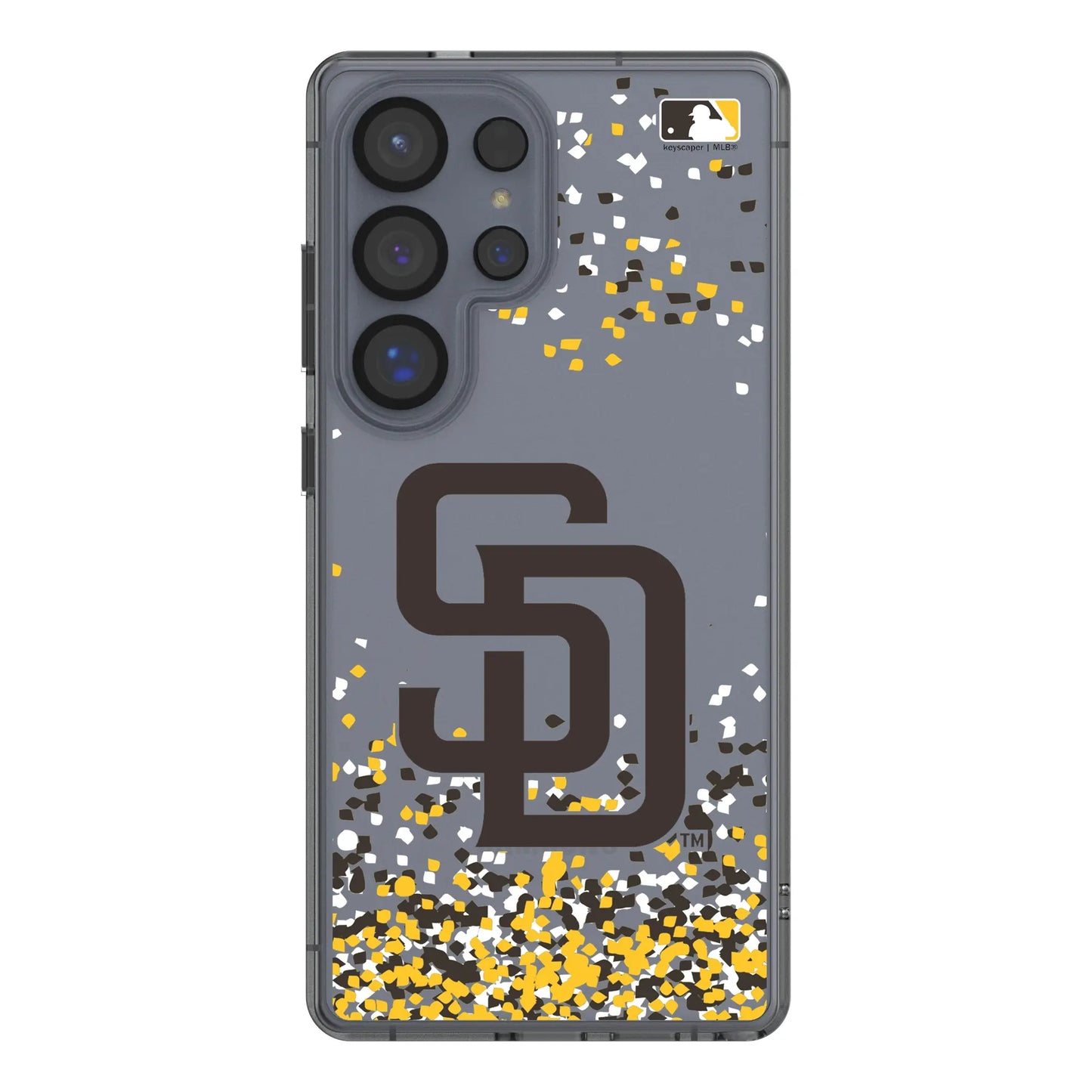 San Diego Padres Confetti Clear Phone Case for Samsung Galaxy