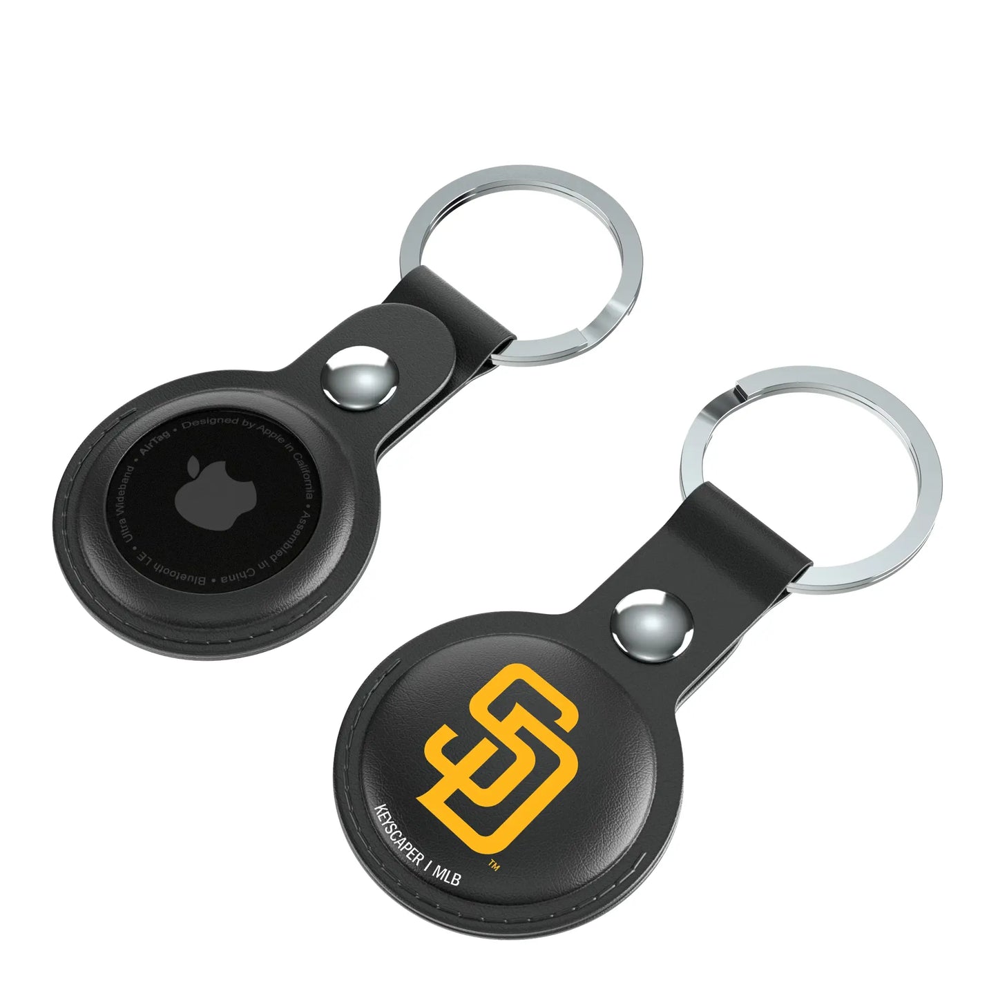 San Diego Padres Insignia Black Airtag Holder 2-Pack