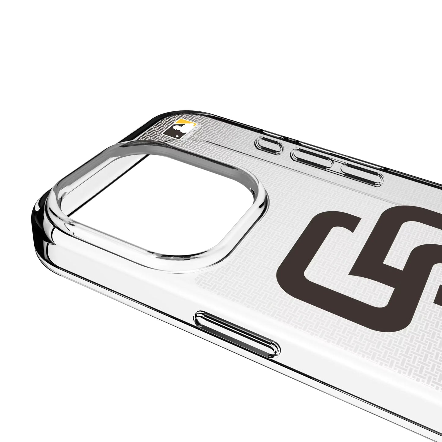 San Diego Padres Linen Clear Phone Case for Apple iPhone