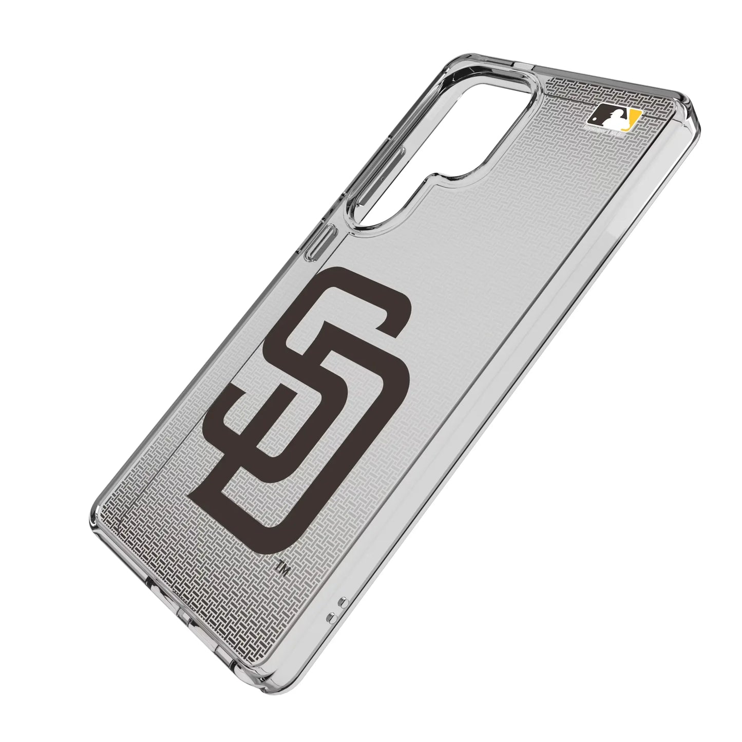 San Diego Padres Linen Clear Phone Case for Samsung Galaxy