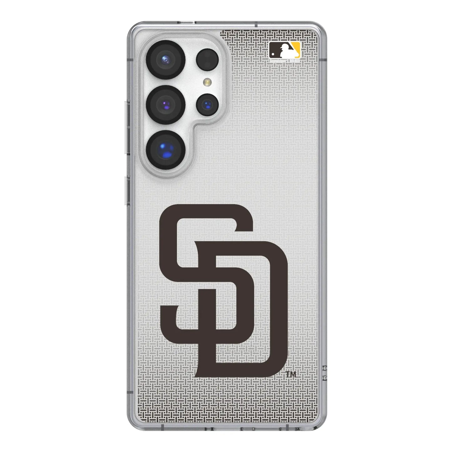 San Diego Padres Linen Clear Phone Case for Samsung Galaxy