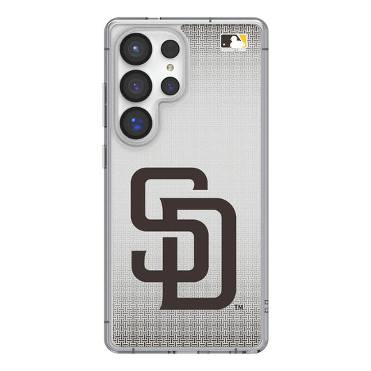 San Diego Padres Linen Clear Phone Case for Samsung Galaxy