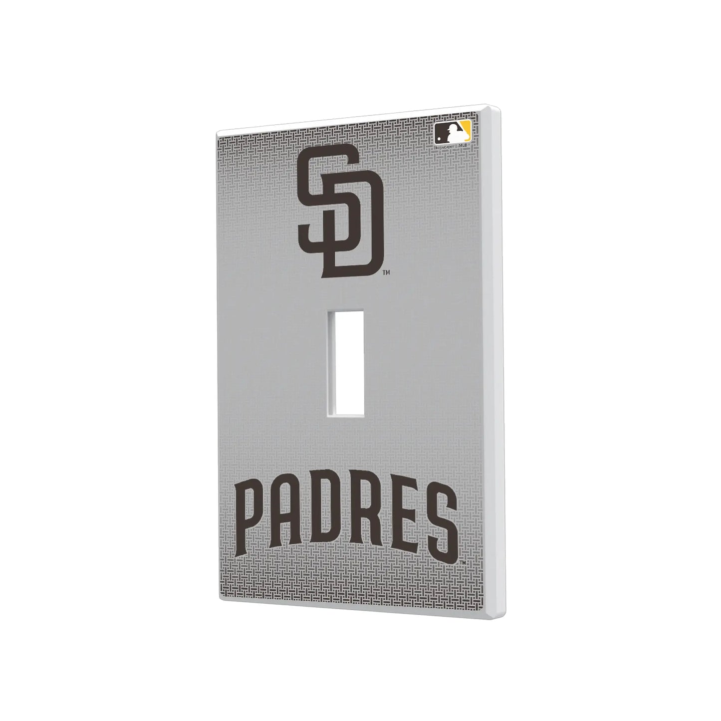 San Diego Padres Linen Hidden-Screw Light Switch Plate