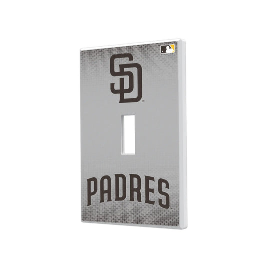 San Diego Padres Linen Hidden-Screw Light Switch Plate