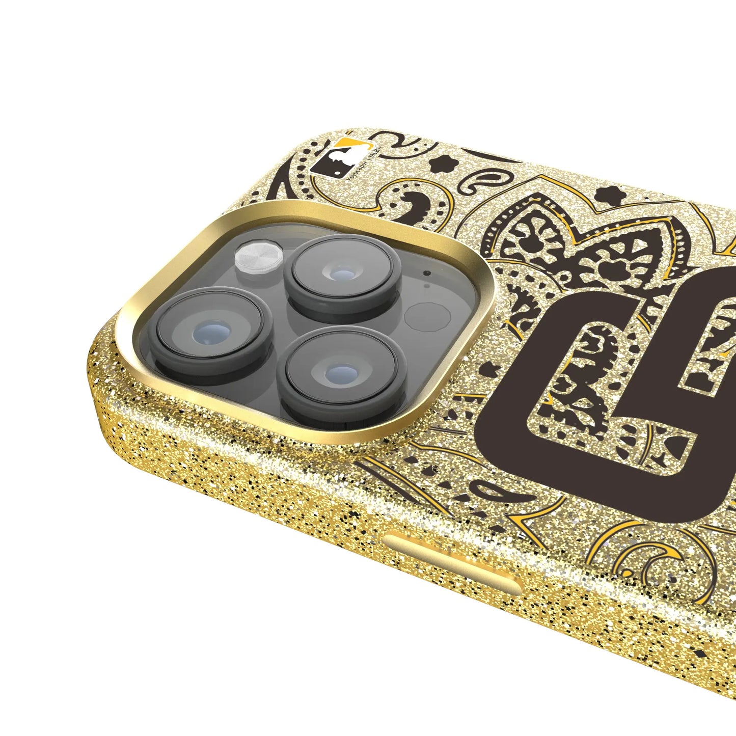 San Diego Padres Paisley Bling Phone Case for Apple iPhone