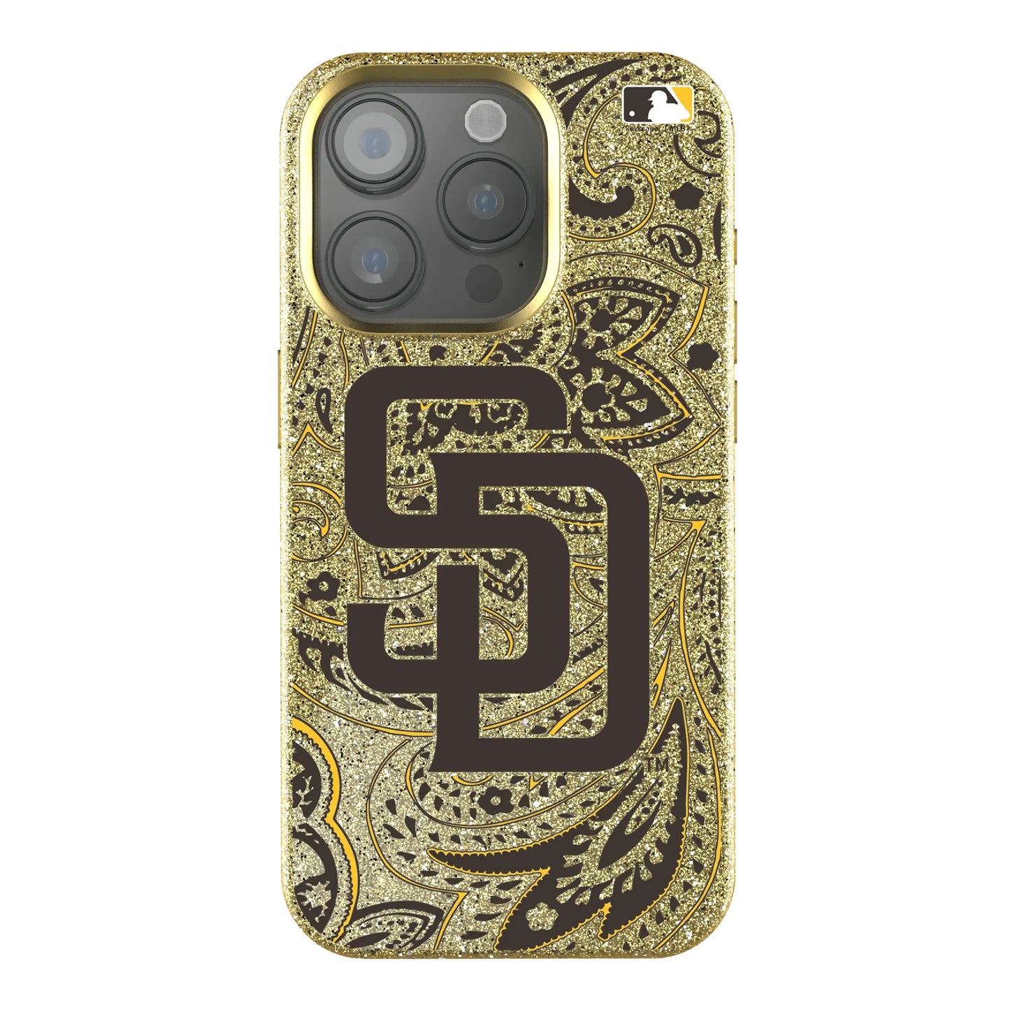 San Diego Padres Paisley Bling Phone Case for Apple iPhone