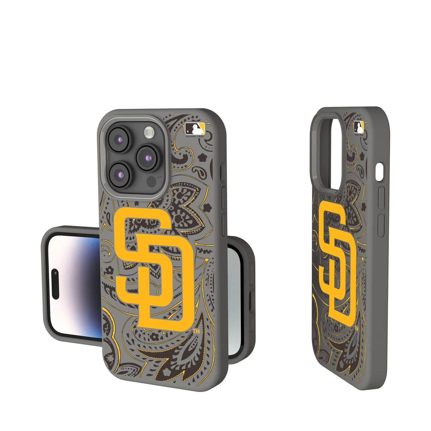 San Diego Padres Paisley Soft Touch Phone Case for Apple iPhone