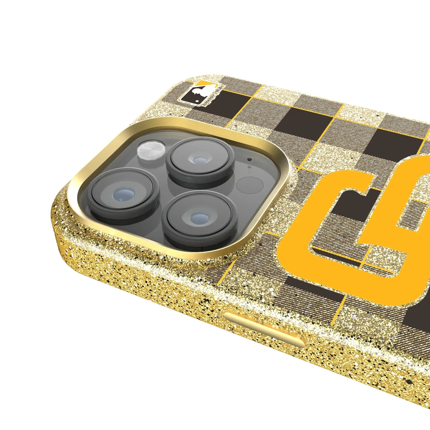 San Diego Padres Plaid Bling Phone Case for Apple iPhone