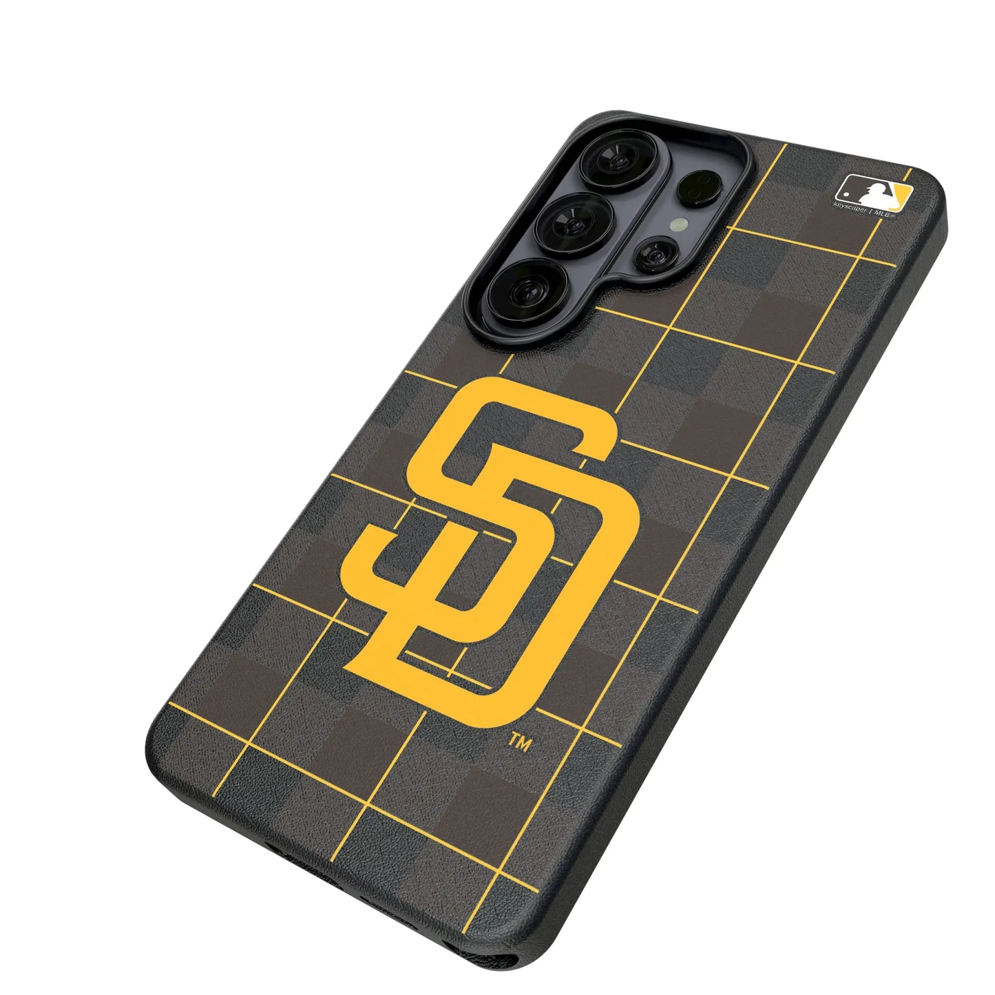 San Diego Padres Plaid MagSafe Compatible Phone Case for Samsung Galaxy