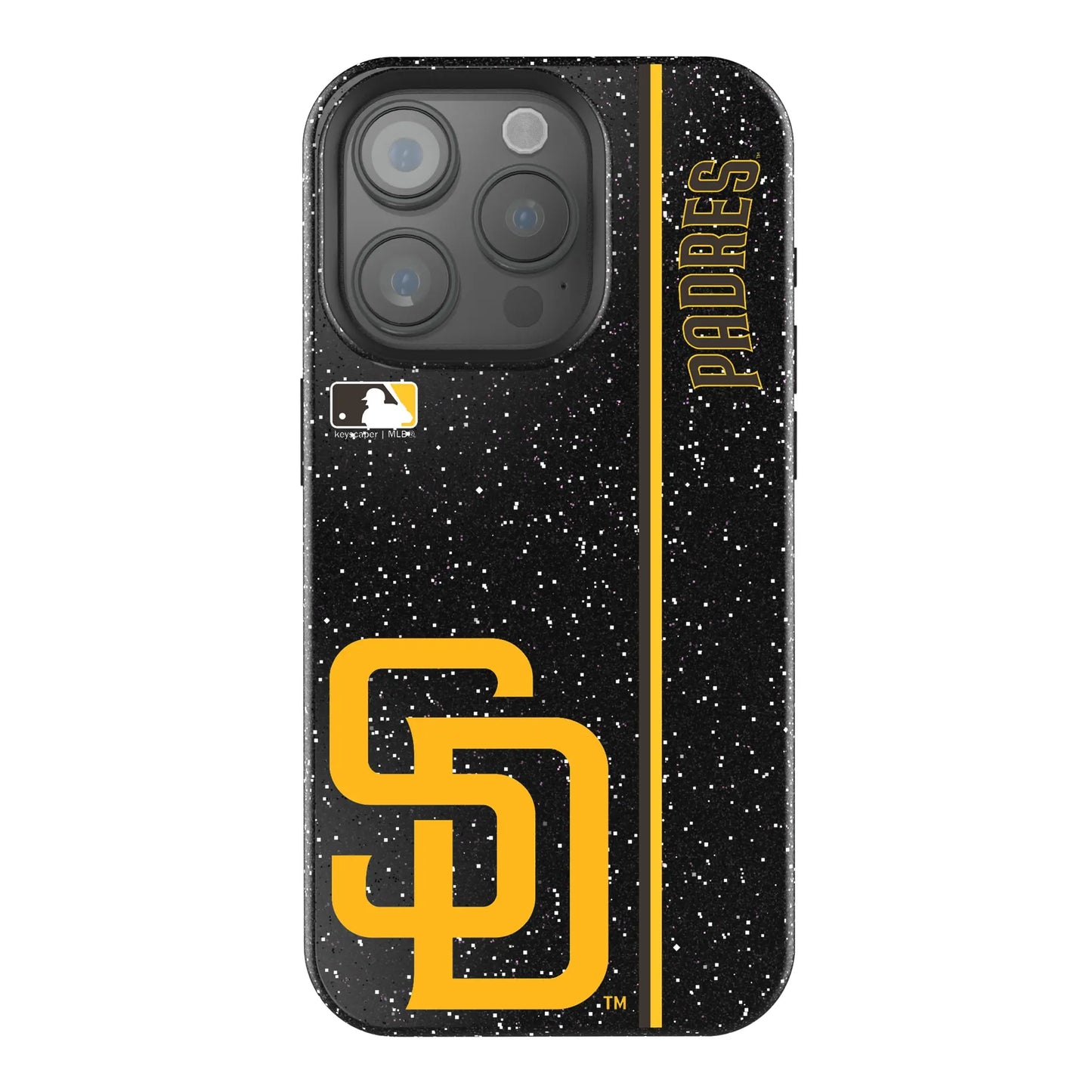 San Diego Padres Sidebar Black Bling Phone Case for Apple iPhone