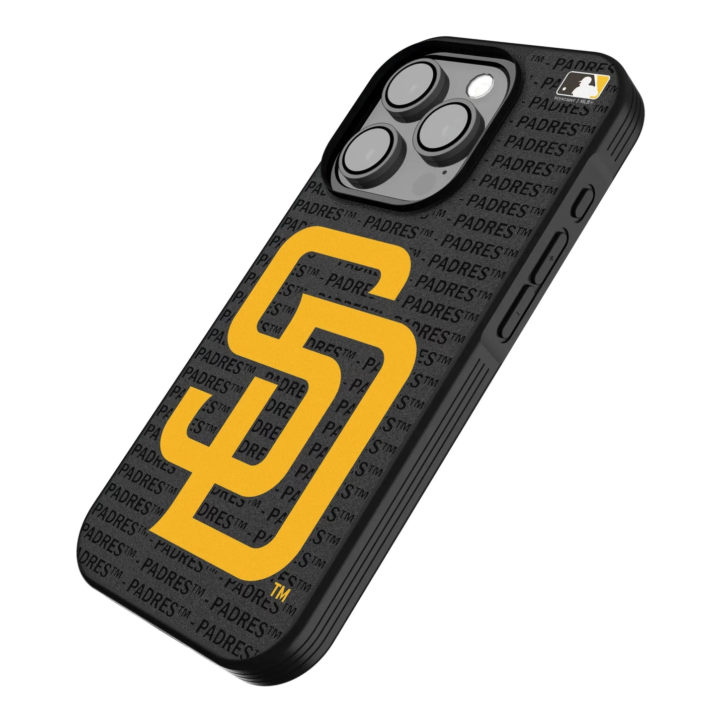 San Diego Padres Text Backdrop Bump Phone Case for Apple iPhone