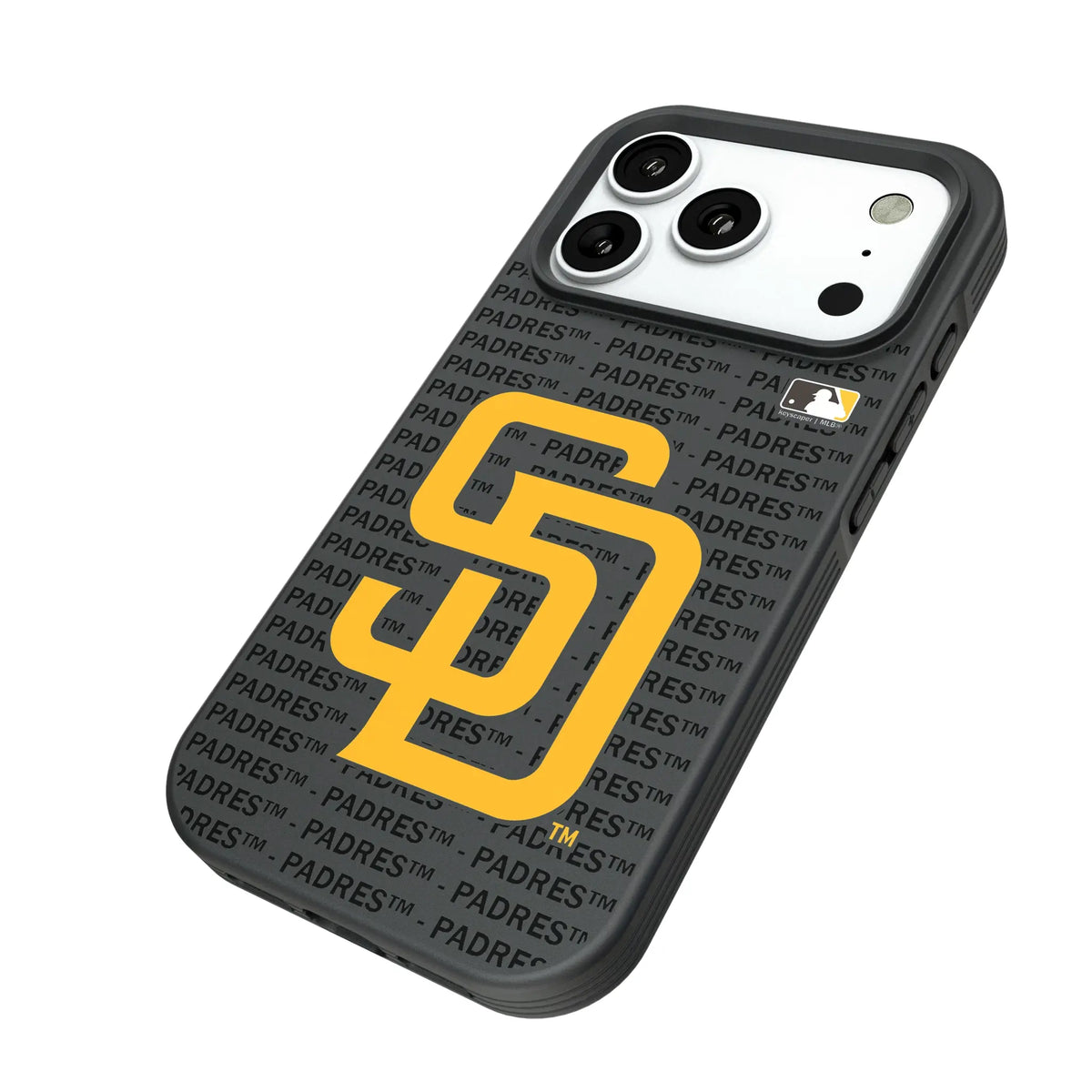 San Diego Padres Text Backdrop Bump Phone Case for Apple iPhone