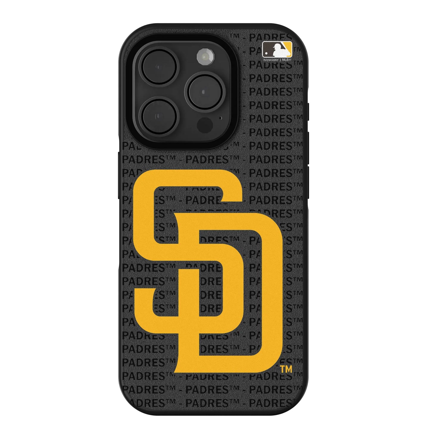 San Diego Padres Text Backdrop Bump Phone Case for Apple iPhone