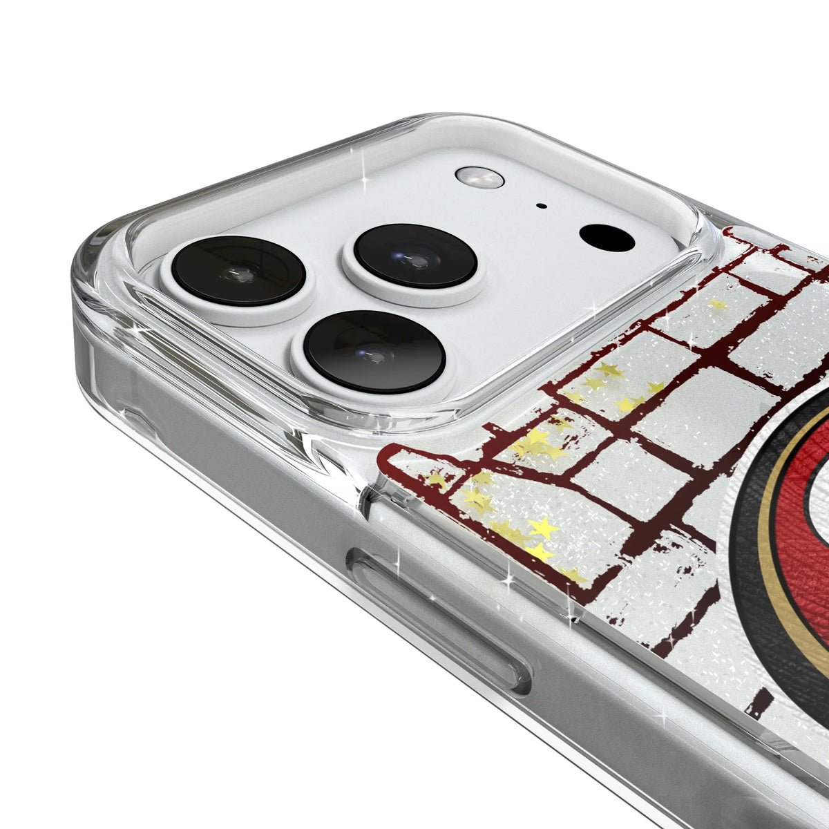 San Francisco 49ers Brick Glitter Phone Case for Apple iPhone