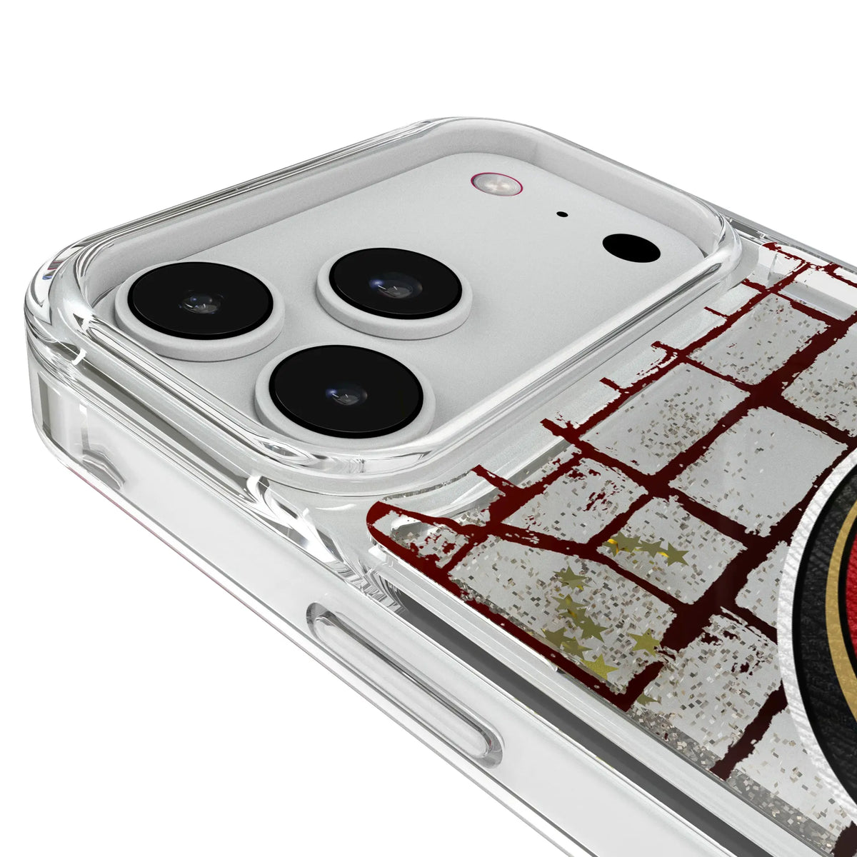 San Francisco 49ers Brick Glitter Phone Case for Apple iPhone