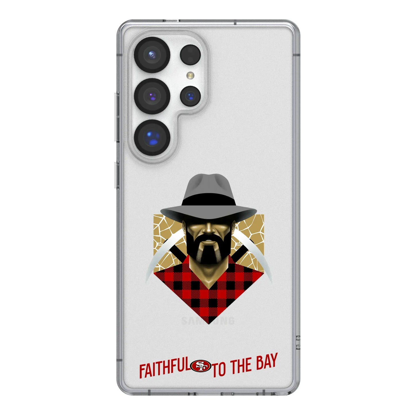 San Francisco 49ers Deco Clear Phone Case for Samsung Galaxy