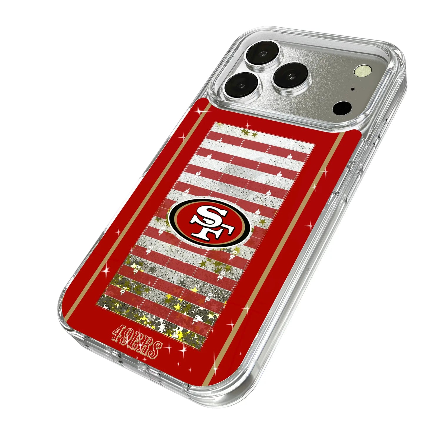 San Francisco 49ers Field Glitter Phone Case for Apple iPhone