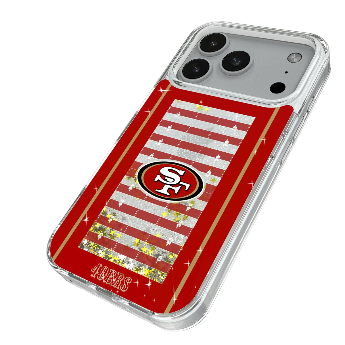 San Francisco 49ers Field Glitter Phone Case for Apple iPhone