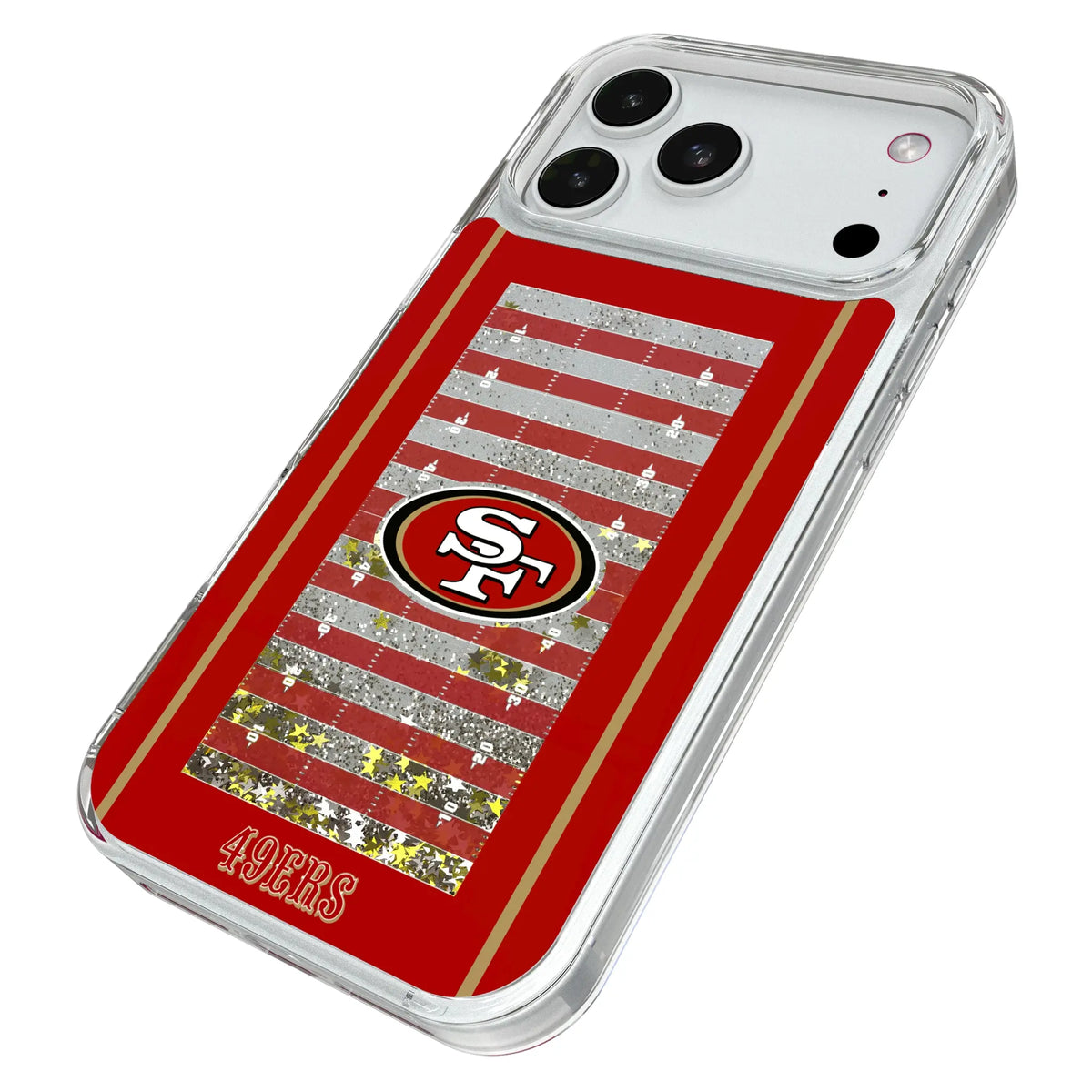 San Francisco 49ers Field Glitter Phone Case for Apple iPhone