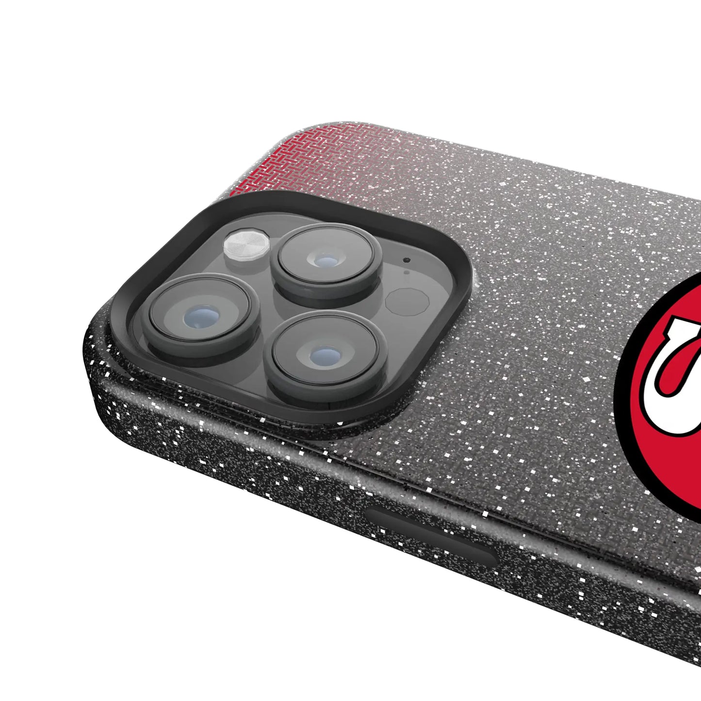 San Francisco 49ers Historic Collection Linen Black Bling Phone Case for Apple iPhone