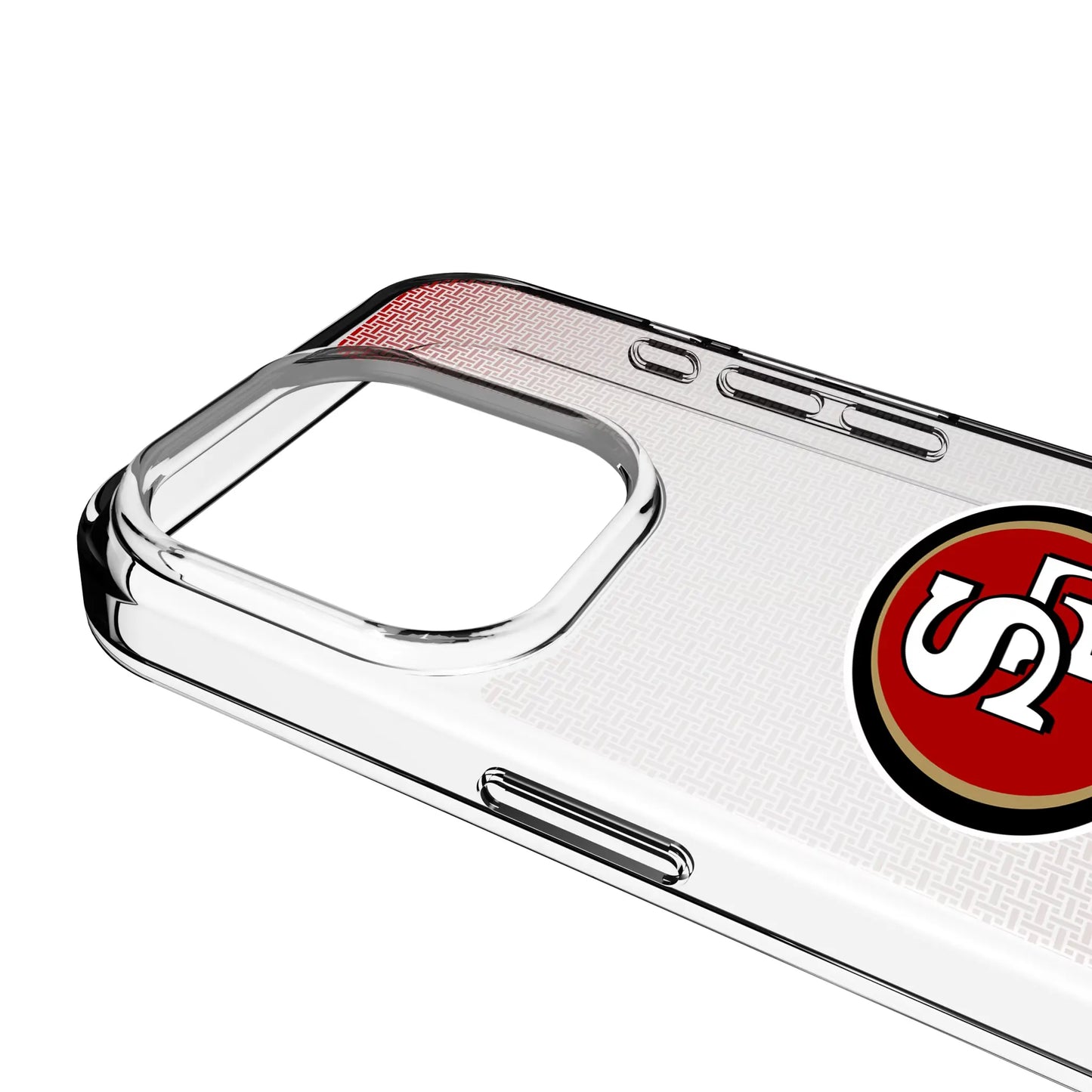 San Francisco 49ers Linen Clear Phone Case for Apple iPhone