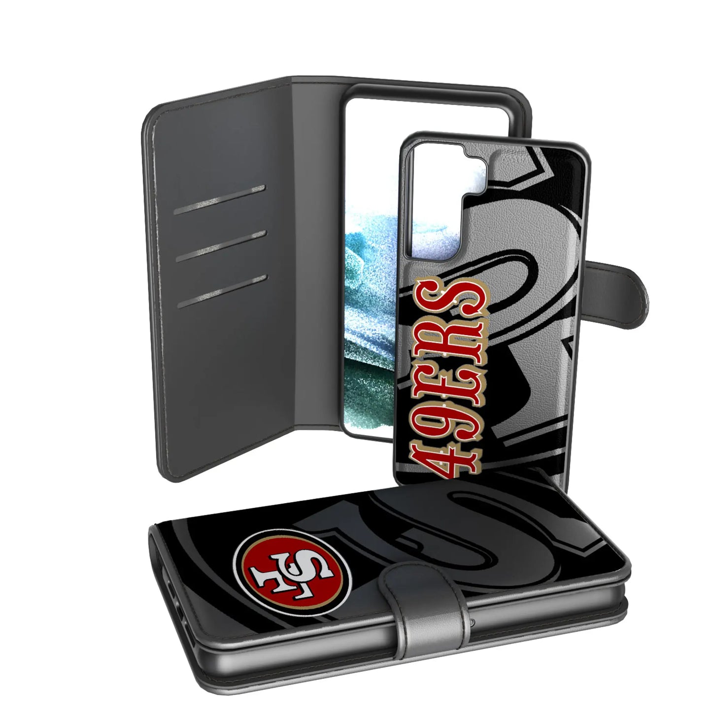San Francisco 49ers Monocolor Tilt Wallet Phone Case for Apple iPhone