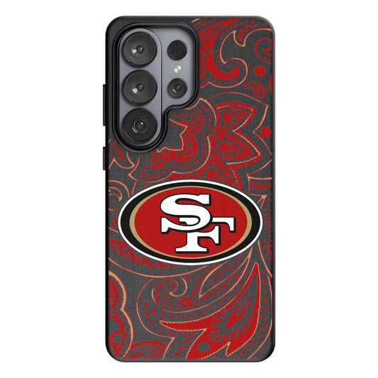 San Francisco 49ers Paisley MagSafe Compatible Phone Case for Samsung Galaxy