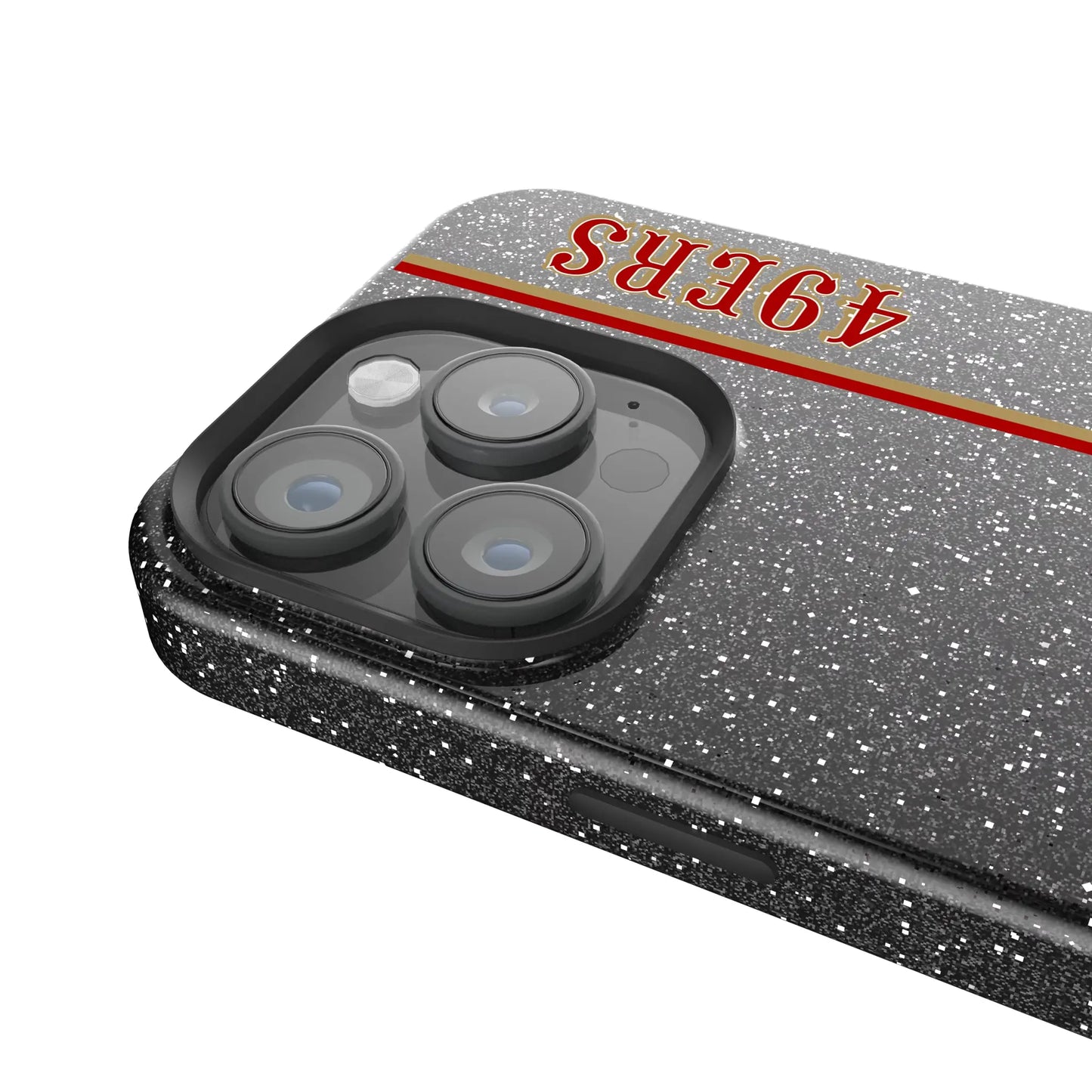 San Francisco 49ers Sidebar Black Bling Phone Case for Apple iPhone