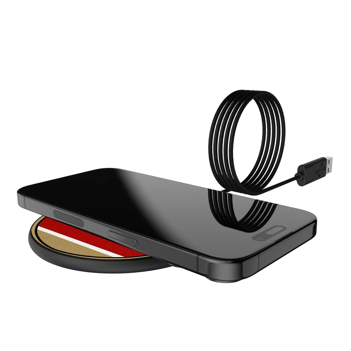 San Francisco 49ers Stripe 15-Watt Wireless Charger