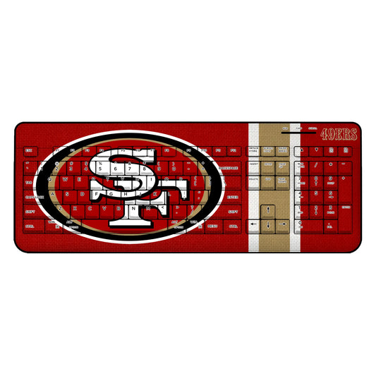 San Francisco 49ers Stripe Wireless USB Keyboard