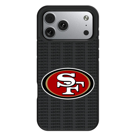 San Francisco 49ers Text Backdrop Bump Phone Case for Apple iPhone