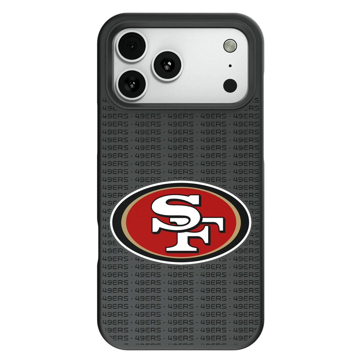 San Francisco 49ers Text Backdrop Bump Phone Case for Apple iPhone