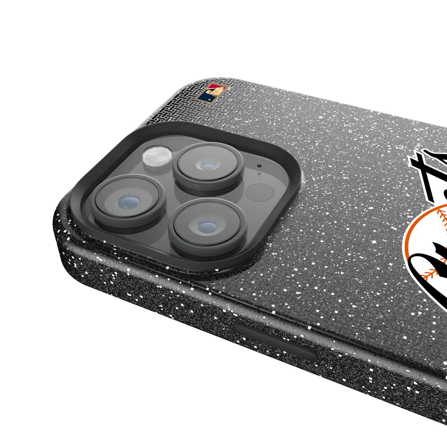 San Francisco Giants 1958-1967 - Cooperstown Collection Linen Black Bling Phone Case for Apple iPhone