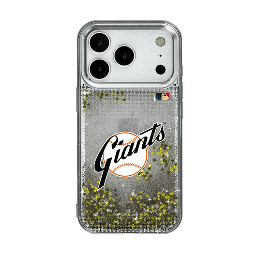 San Francisco Giants 1958-1967 - Cooperstown Collection Linen Glitter Phone Case for Apple iPhone