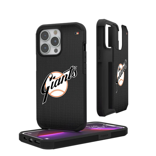 San Francisco Giants 1958-1967 - Cooperstown Collection Linen Rugged Phone Case for Apple iPhone