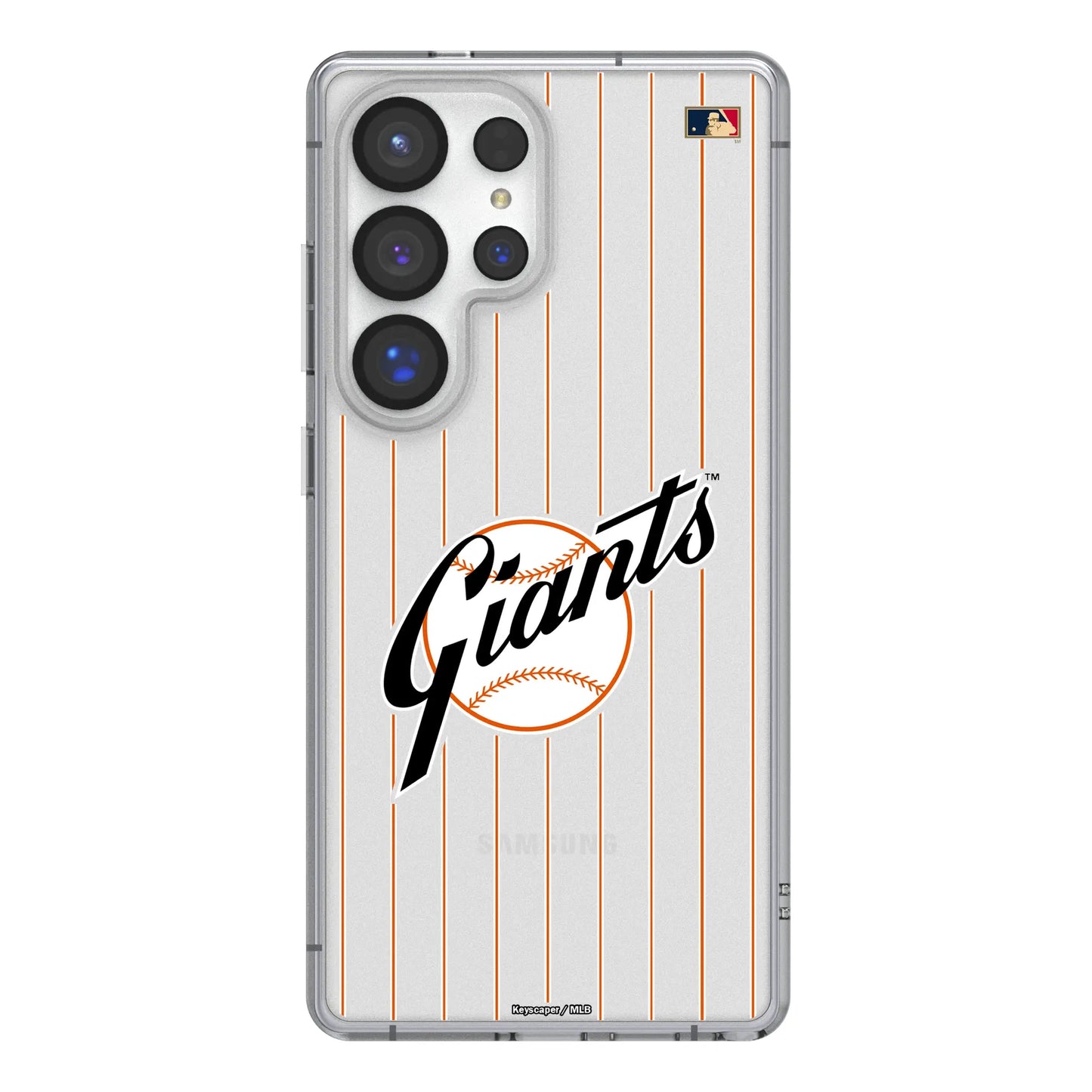 San Francisco Giants 1958-1967 - Cooperstown Collection Pinstripe Clear Phone Case for Samsung Galaxy