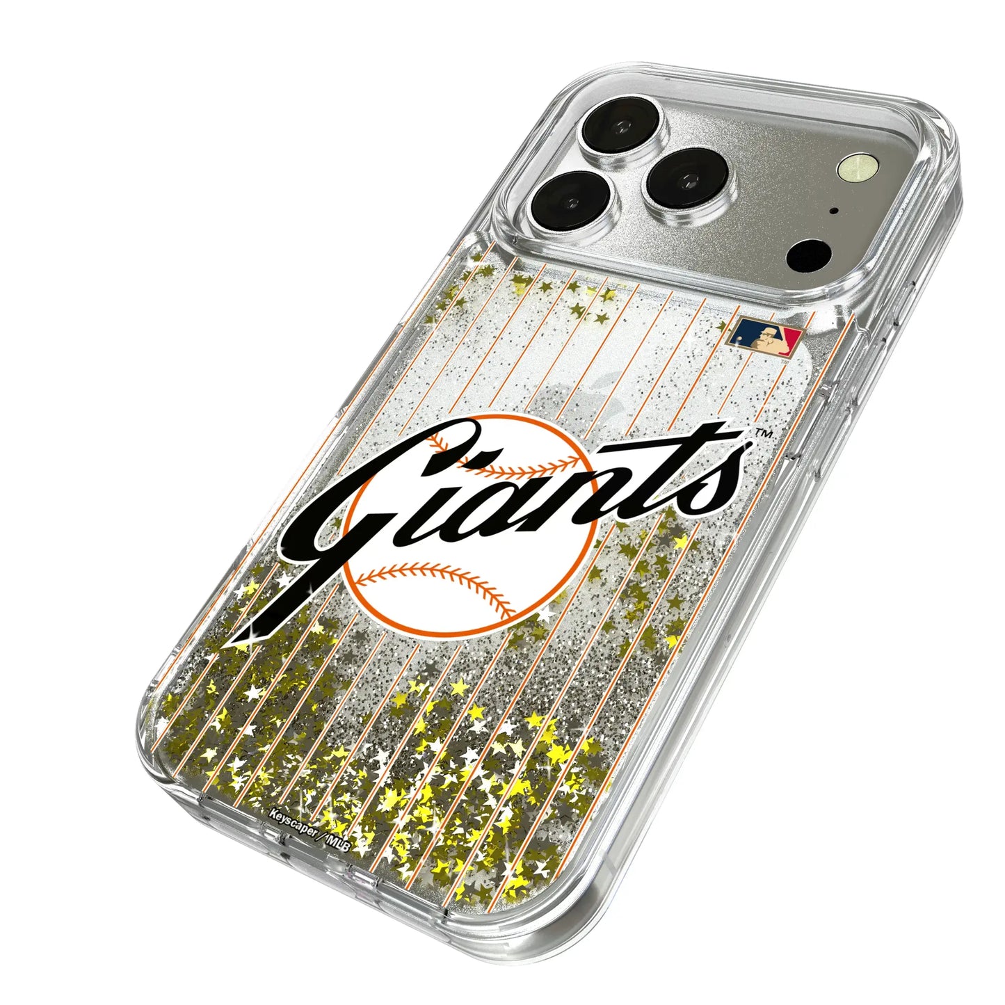 San Francisco Giants 1958-1967 - Cooperstown Collection Pinstripe Glitter Phone Case for Apple iPhone