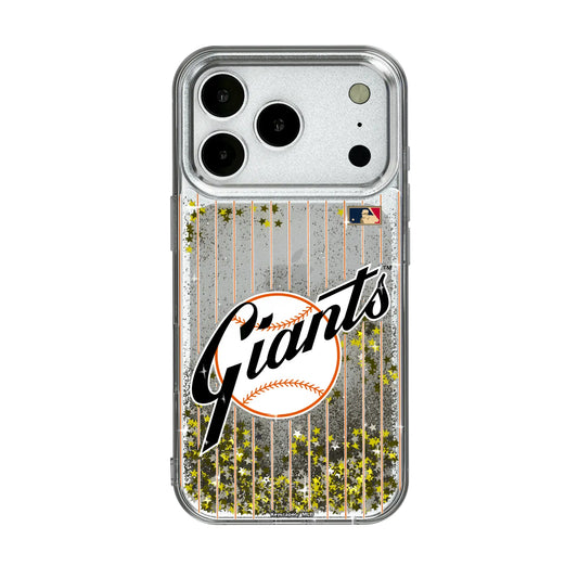 San Francisco Giants 1958-1967 - Cooperstown Collection Pinstripe Glitter Phone Case for Apple iPhone