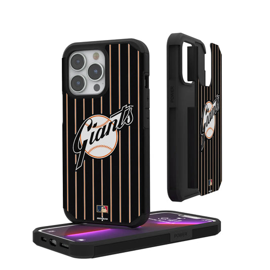 San Francisco Giants 1958-1967 - Cooperstown Collection Pinstripe Rugged Phone Case for Apple iPhone