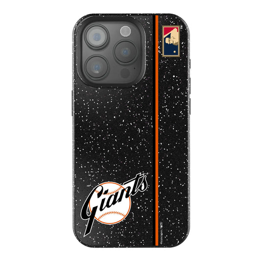 San Francisco Giants 1958-1967 - Cooperstown Collection Sidebar Black Bling Phone Case for Apple iPhone