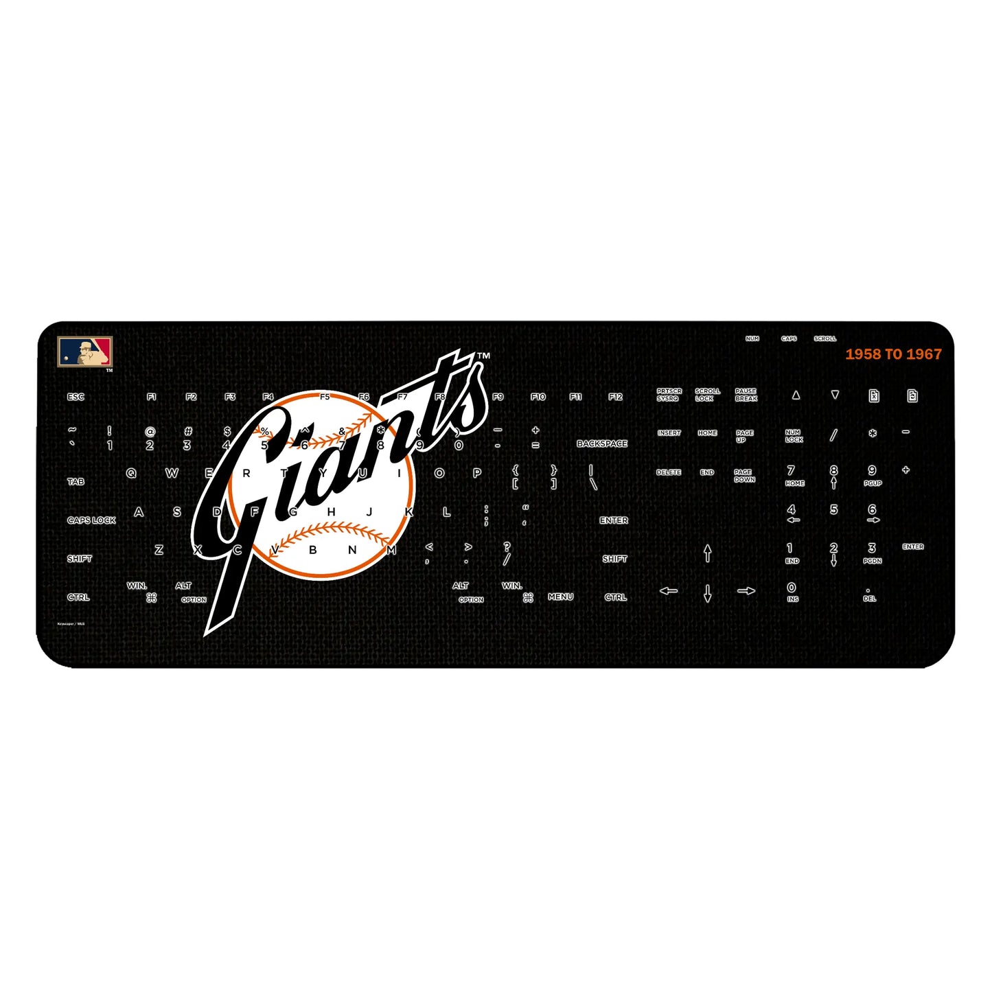 San Francisco Giants 1958-1967 - Cooperstown Collection Solid Wireless USB Keyboard