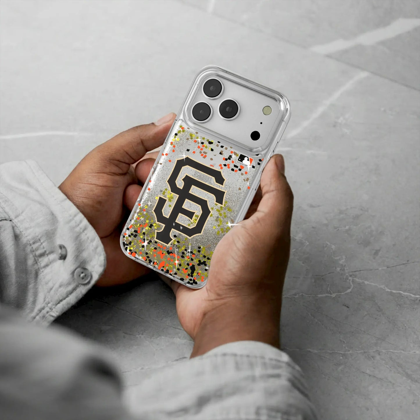 San Francisco Giants Confetti Glitter Phone Case for Apple iPhone