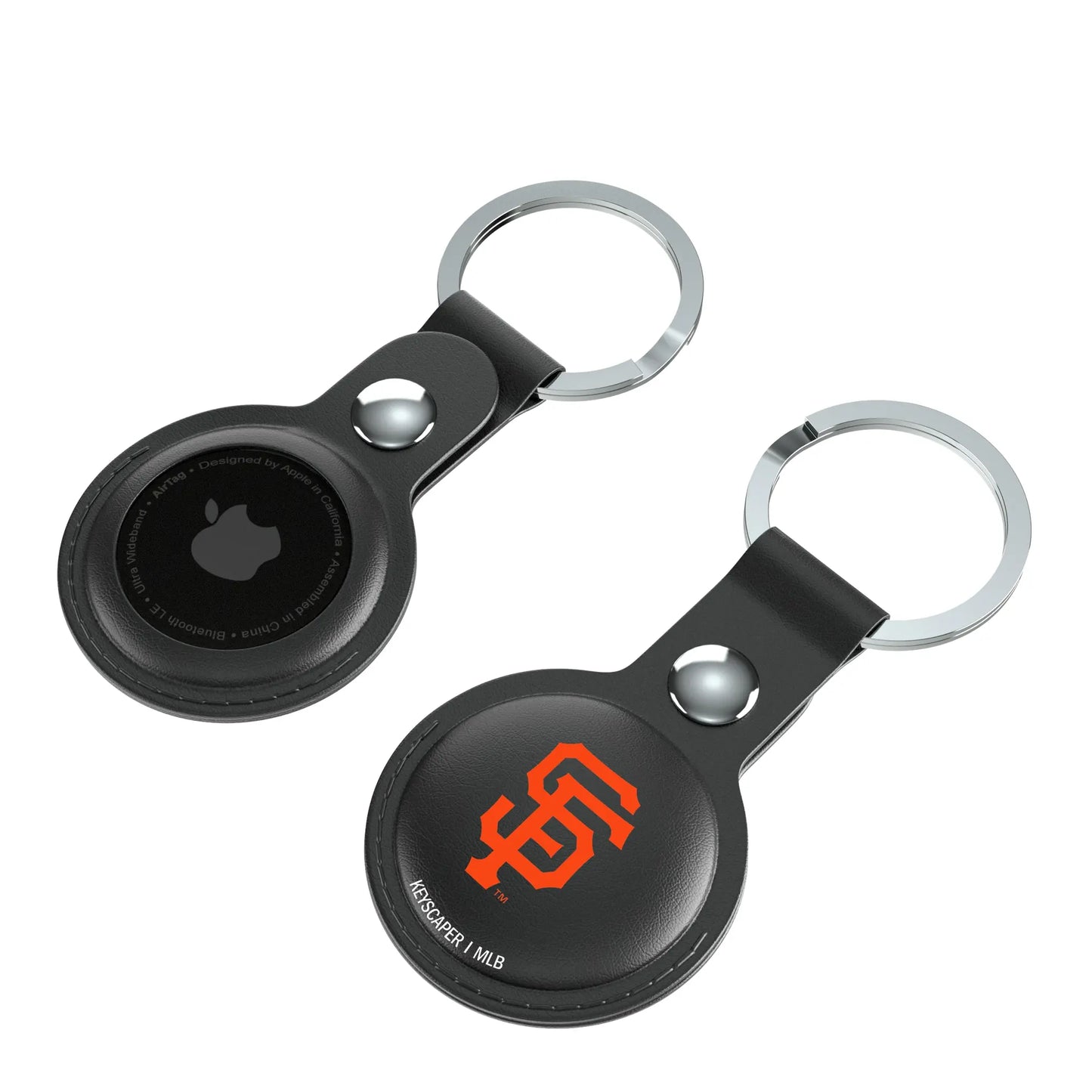 San Francisco Giants Insignia Black Airtag Holder 2-Pack